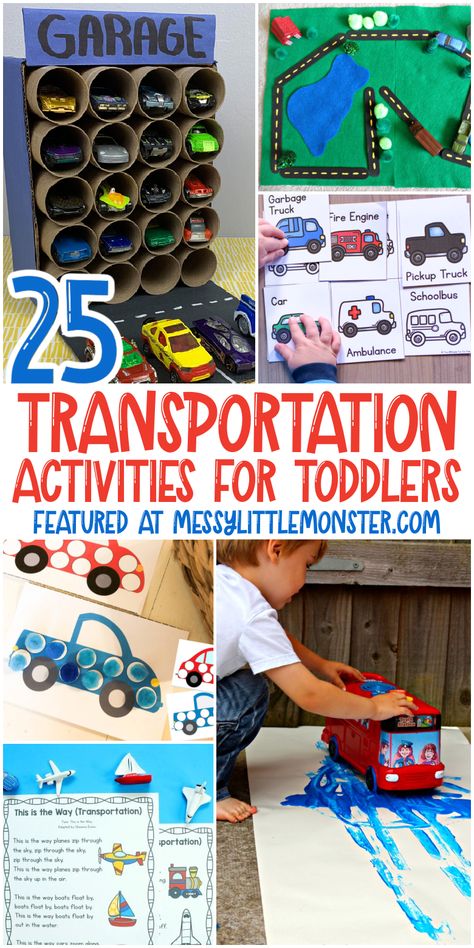 Transportation Preschool Crafts Art Bulletin Boards, Transportation Activities For Elementary, Things That Move Preschool Activities, Montessori Transportation Activities, Transportation Classroom Decor, Transportation Montessori, Transportation Theme For Toddlers, Transportation Activities For Toddlers, Transportation Activities For Preschoolers