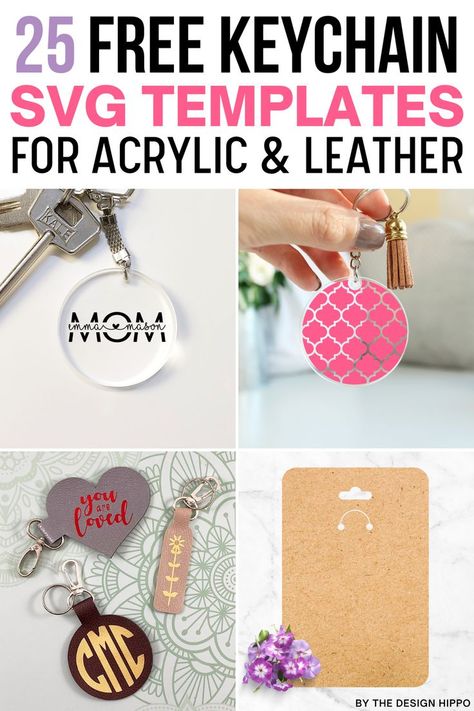 free keychain svg Leather Cricut Projects, Faux Leather Cricut Projects, Free Keychain Svg, Keychain Svg Files, Faux Leather Cricut, Diy Acrylic Earrings, Cricut Acrylic, Leather Cricut, How To Make Keychains