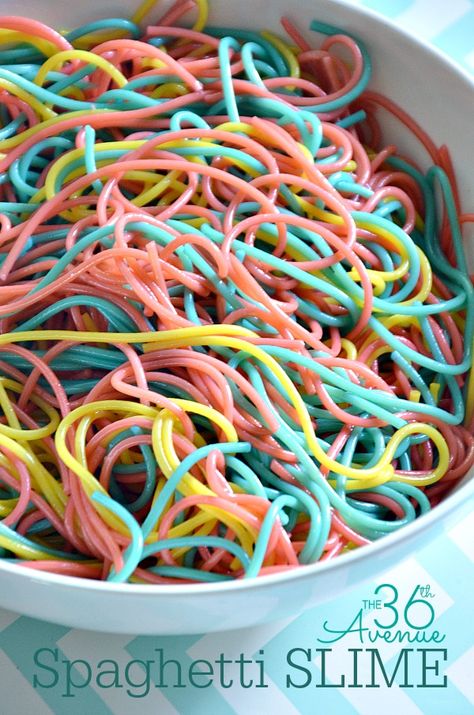 How to make Spaghetti Slime... Kids love this stuff!!! Quick Kids Crafts, Slime Kids, How To Make Spaghetti, Fun Summer Activities, How To Make Slime, Ooey Gooey, Slime Recipe, Diy Slime, Summer Activities For Kids