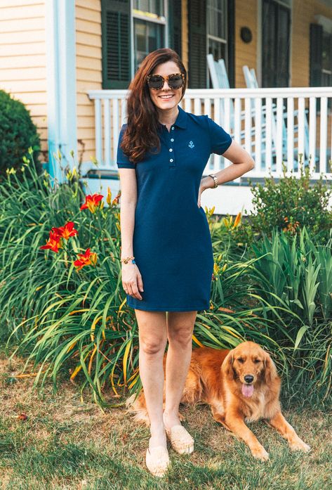 Polo Dress Outfit Casual, Polo Shirt Dress Outfit, Sagittarius 2023, Kiel James Patrick Sweater, Polo Dress Outfit, Keds Outfit, Polo Dress Women, Country Couture, Sarah Vickers