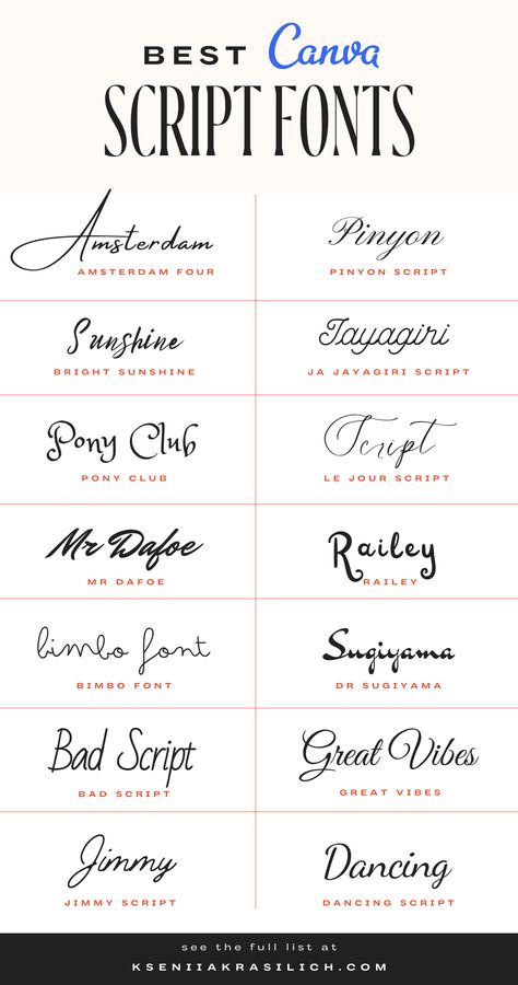 Best Free Canva Cursive and Script Fonts combinations, pairing Canva 101 how to use. remove background canva editing ideas story, video and retro font, tips and tricks, and ideas design, inspiration fonts, feed, logo, Canva Pro post idea, canva font combinations for logo and business. font pairing for instagram. canva graphic design, canva color palette, canva business ideas, branding kit. canva minimalist font