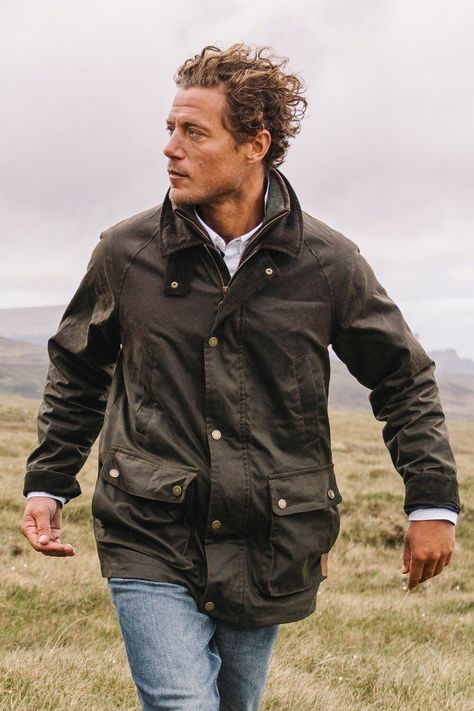 Hinter + Hobart's Hawick Mens Waxed Cotton Jacket is a classic design suited to modern life. It boasts a waxed cotton outer with the brand's signature check print on the lining. With two patch pockets and an internal pocket to keep your essentials. With its contrasting cord collar and cuffs, this windproof jacket will keep your protected your from the elements in style, from your morning commute to walks in the country. (Ref: 050108) Customer Support message us Click to Menu Home Mens Womens Kids Equipment SKI Wear Clearance The UK’s Largest Specialist Outdoor Retailer Free Delivery On All Products Next Day Delivery Only £5.95 Hinter & Hobart Hawick Men's Jacket Waxed Cotton Classic Coat with Patch Pockets Hinter + Hobart's Hawick Mens Waxed Cotton Jacket is a classic design suited to mode British Style Men, British Country, Waxed Cotton Jacket, Morning Commute, Windproof Jacket, Classic Coat, Wax Jackets, Classic Coats, Hobart