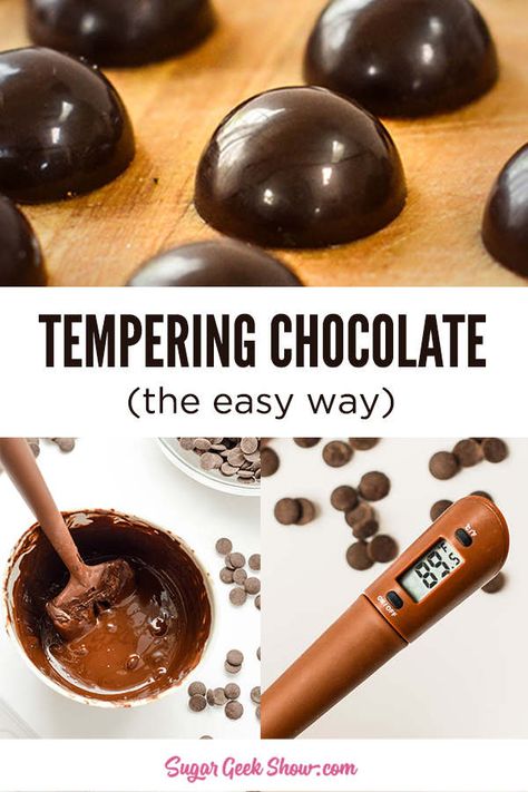 Gastronomische Desserts, Tempering Chocolate, Chocolate Tempering, Sugar Geek, How To Temper Chocolate, Chocolate Candy Recipes, Chocolate Work, Decoration Patisserie, Oreo Dessert