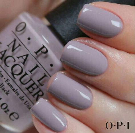 Greyish Purple Grey Nail, Grey Nail Polish, Nail Polish Swatches, Her Nails, Gray Nails, Opi Nail Polish, Neutral Nails, Opi Nails, Purple Nails