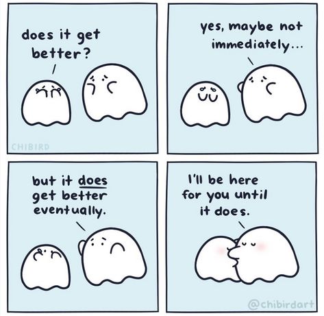 Motivation Comic, Does It Get Better, Cute Motivational Quotes, Change For The Better, Inspirational Qoutes, Comfort Quotes, Crush Memes, Mental Health Counseling, It Gets Better