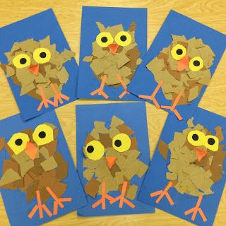 Owl Activities for a Owl Preschool Theme | Preschool Powol Packets Owl Preschool, Høstaktiviteter For Barn, Owl Activities, Owl Babies, Classe D'art, Kindergarten Art Projects, October Art, Fall Art Projects, Owl Crafts