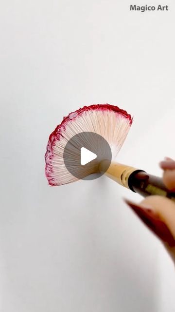 Painting Flower Acrylic, Natural Art Painting, How To Paint Flower Petals, How To Paint On Canvas, Painted Flowers Easy, How To Paint With Acrylics, Acrylic Painting Flowers Tutorials, Creative Watercolor Paintings, How To Paint Flowers Acrylic