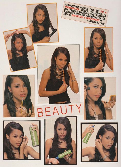 Hype Hair Magazine, Throwback Aesthetic, Hype Hair, 90s Teen, Aaliyah Haughton, Hair Magazine, Teen Magazine, Black Women Fashion, Magazine Layout