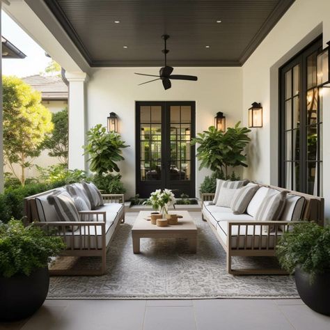 What is a Lanai? - Plank and Pillow Lanai Designs Outdoor Spaces, Outdoor Lanai Ideas, French Backyard, Lanai Decorating, Florida Lanai, Lanai Design, Lanai Ideas, Plank And Pillow, Backyard Pool House