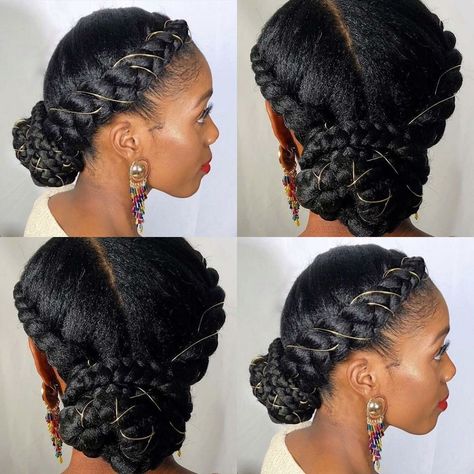 Braids Summer 2023, Black Women Hairstyles 2023, 2023 Hair Trends For Black Women, 2023 Curly Hair Trends For Women, Natural Hair Prom, Halo Braid Natural Hair, Summer Protective Hairstyles, Elegant Natural Hairstyles, Summer Protective Styles