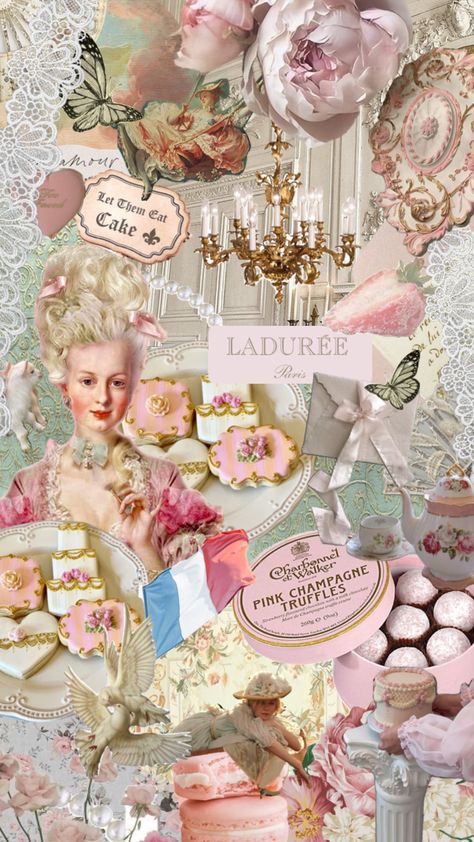 Marie Antoinette Aesthetic, Marie Antoinette Party, Valentines Wallpaper Iphone, Cake Wallpaper, 21st Bday Ideas, Laduree Paris, Flowers Fashion, Henna Night, Vibes Wallpaper