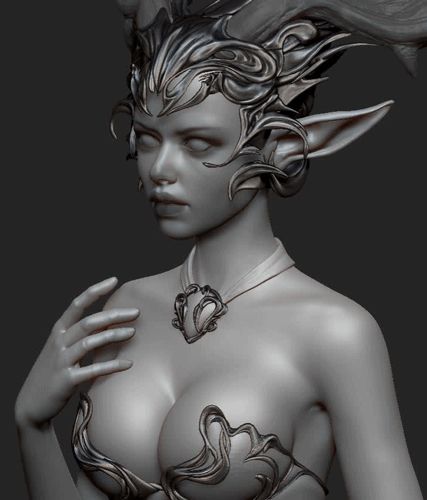 ArtStation - Animation in ZBrush , Olya Anufrieva Zbrush Render, Zbrush Character, Zbrush Tutorial, 3d Modeling Tutorial, Digital Sculpture, 3d Modelle, Game Concept Art, Figure Drawing Reference, 3d Modelling