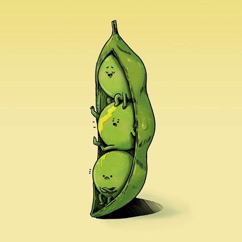 This Artist Wondered What Fruits And Vegetables Would Look Like If They Were Human Pea Pod Drawing, Art Sketchbook Ideas Drawings, Sketchbook Ideas Drawings, Alex Solis, Art Sketchbook Ideas, Vegetable Drawing, Veggie Art, Quirky Illustration, Parallel Universe