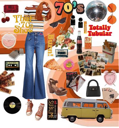 That 70’s Show Outfit | ShopLook That 70s Show Themed Party, 1970s Outfit Ideas 70s Style, That 70s Show Party Theme, That's 70s Show Outfits, 70s Day Spirit Week, 70s Outfit Layout, The 70s Show Outfits, 70s Spirit Day Outfit, Outfit Anni 70