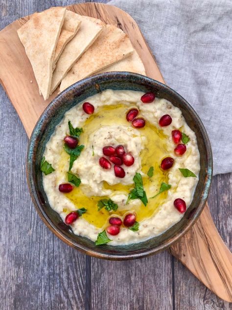 Humus Recept, Easy Baba Ganoush Recipe, Aubergine Dip, Pane Pita, Babaganoush Recipe, Roasted Eggplant Dip, Baba Ghanoush, Caviar D'aubergine, Eggplant Dip