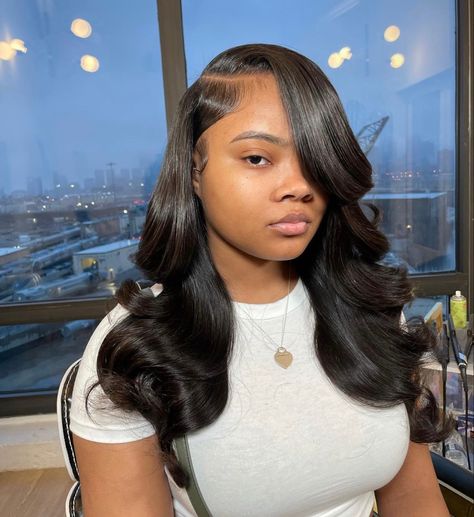 Hairstyles Birthday, Sew In Curls, Curly Hair Sew In, Weave Ponytail Hairstyles, Sleek Ponytail Hairstyles, Weave Ponytail, Sew In Hairstyles, Birthday Hairstyles, Quick Weave Hairstyles