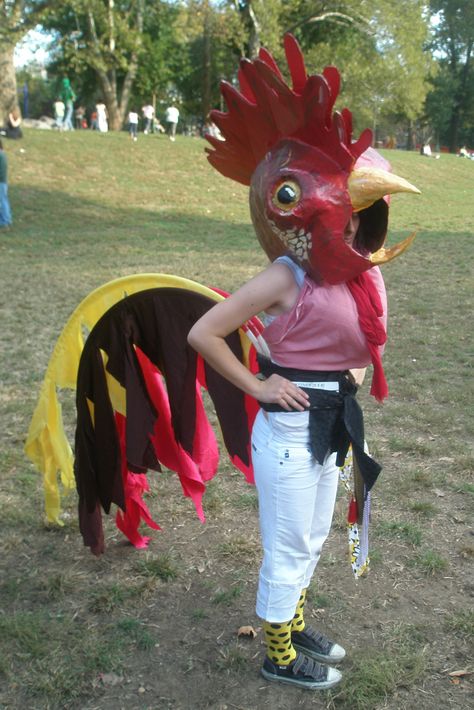 Female Turkey, Rooster Costume, Peach Costume, French Costume, Chicken Costumes, Carnival Of The Animals, Rooster Tail, Diy Costumes Women, Bird Costume