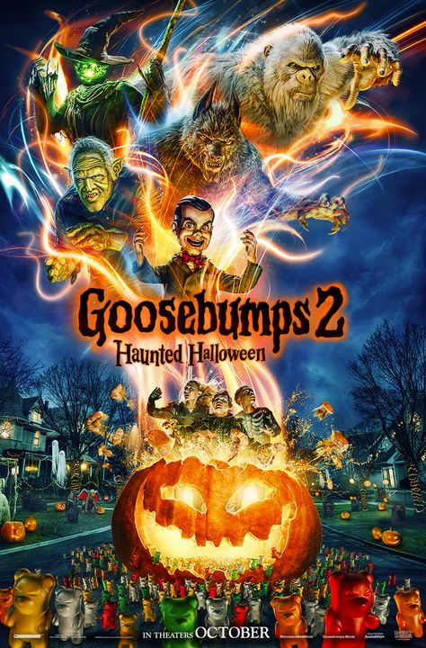 GOOSEBUMPS 2: HAUNTED HALLOWEEN | In theaters October 12, 2018 Halloween Movie Poster, Goosebumps 2, Halloween Films, Madison Iseman, Dekorasi Halloween, Ken Jeong, Full Mon, Goosebumps Books, Halloween Film