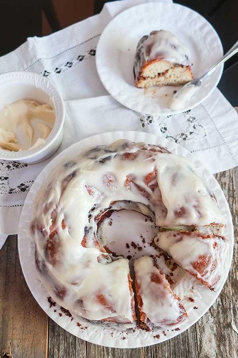 Breakfast Cake Recipes, Gluten Free Cinnamon, Swirl Cake, Maple Cream, Cinnamon Roll Cake, Gf Desserts, Holiday Dessert, Cinnamon Swirl, Christmas Menu