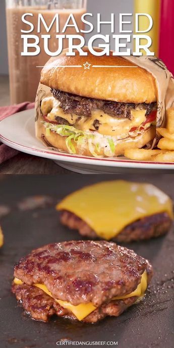 Cheeseburger Recipes Homemade, Smash Burger Recipe, Burger Recipes Beef, Best Burger Recipe, Cheeseburger Recipe, The Best Burger, Tight Tummy, Homemade Hamburgers, Homemade Burgers