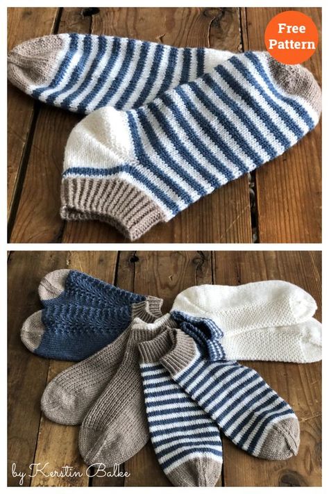 Sneaker Socks Knitting Pattern Free, Knitting Socks Pattern Free, Knit Socks Pattern Free, Knit Sock Pattern Free, Baby Socks Free Knitting Pattern, Diy Knitting Socks, Sock Yarn Projects, Sock Yarn Knitting Patterns, Knitted Socks Free Pattern