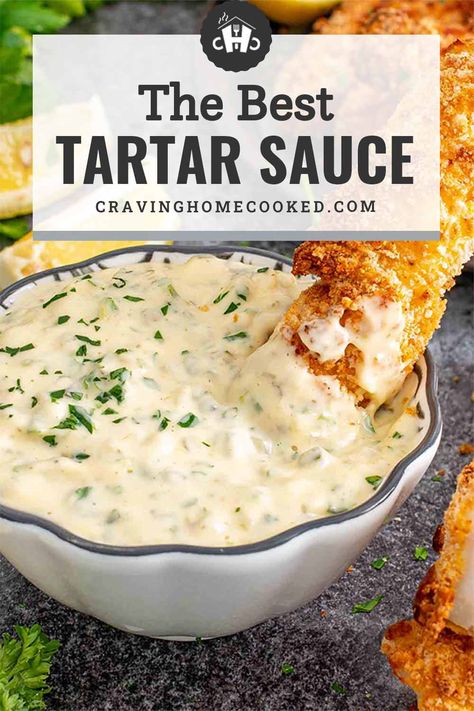 Homemade Tartar Sauce recipe: creamy & zesty with lemon and capers. Perfect for seafood; make it in minutes for an unbeatable flavor! #tartarsauce #tartar #recipe Homemade Tartar Sauce Easy, Tatar Sauce, Best Tartar Sauce Recipe, Make Tartar Sauce, Easy Tartar Sauce, Tartar Sauce Recipe, Homemade Tartar Sauce, Homemade Sauce Recipes, Tartar Sauce