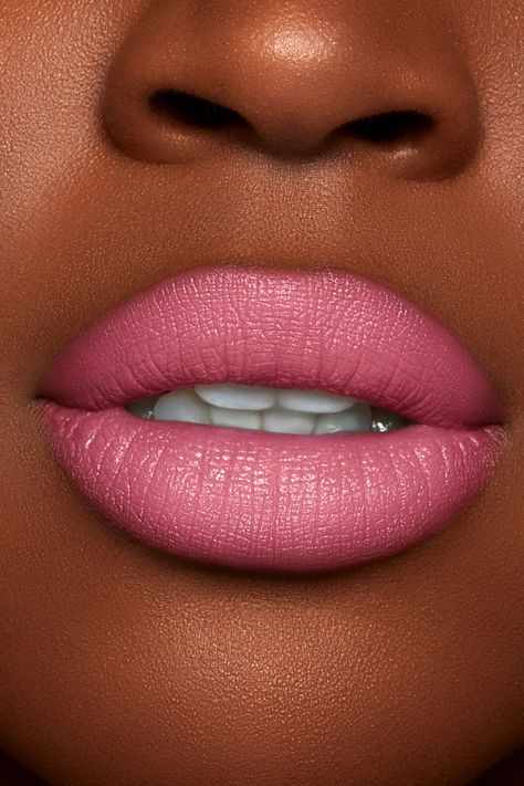 Replace your lip balm with a lipstick that glides on smoothly and locks in moisture and color. NOVABEAUTY Luminous Cream Lipstick is rich in silk oils and Vitamin E, giving lips a satin look and feel. Apply a single hydrating swipe or build until you achieve desired color intensity. Available in 17 cruelty-free vegan shades. | NOVABEAUTY Perfect Pout Luminous Cream Lipstick in Bbgrl by Fashion Nova Dark Pink Lipstick, Lipstick Guide, Lipstick For Dark Skin, Everyday Makeup Tutorials, Simple Makeup Tips, Makeup For Black Skin, Glam And Glitter, Glamorous Makeup, Kissable Lips