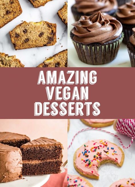 The BEST Vegan Desserts on the internet- 40+ of the best vegan and dairy free desserts! #dessert #vegan #vegandessert Best Vegan Desserts, Dessert Oreo, Dairy Free Treats, Plant Based Desserts, Healthy Vegan Desserts, Healthy Vegan Snacks, Desserts Vegan, Fresh Cheese, Dairy Free Dessert