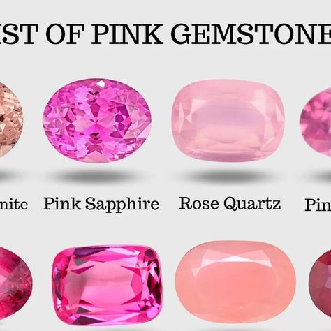 Labradorite King 👑 on Instagram: "List of Pink Gemstones💗 Save this post to help you decide pink gem/crystal for your next project. Follow @LabradoriteKING This chart outlines just a few of the major pink gemstones. Comment below any other pink gem👇 #pinkgemstones #pinkcrystals #pinktourmaline #pinkaapphire #pinkkunzite #rosequartz #pinkamethyst #pinkpearls #gemology #gemsandminerals" Pink Gem, Pink Gemstones, Pink Amethyst, Gem Stones, Star Sign, Gems And Minerals, Pink Pearl, Star Signs, Pink Tourmaline