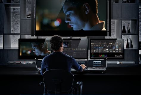 Blackmagic Design: DaVinci Resolve 12 Control Video Editing Studio, Video Editing Suite, Post Production Studio, Editing Studio, Interior Kantor, Editing Suite, Digital Cinema, Recording Studio Design, Blackmagic Design