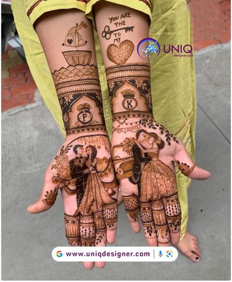 Mehndi Designs For Roka Ceremony, Mehndi For Roka, 25 Anniversary Mehndi Design, 25 Th Anniversary Mehndi Designs, Housewarming Mehndi Design, Engegment Mehndi Simple, Enggament Mehandi, Engagement Mahendi Design Brides, Anniversary Mehendi Designs