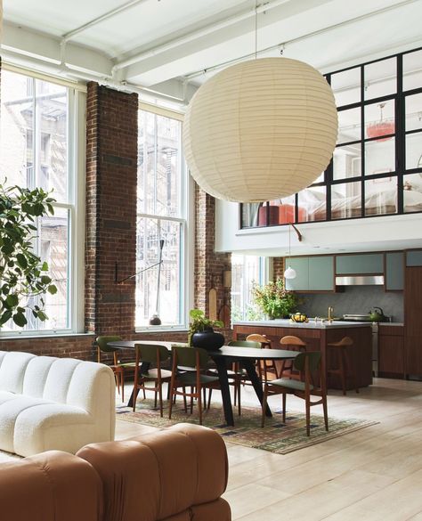 Nyc Loft, Soho Loft, New York Loft, Loft Living, New York Apartment, Elsa Hosk, Loft Design, Style Deco, Loft Apartment