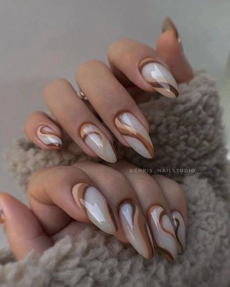 Kutek Disney, Brown Nails Design, Fall Gel Nails, Edgy Nails, Smink Inspiration, Classy Acrylic Nails, Makijaż Smokey Eye, Thanksgiving Nails, Brown Nails