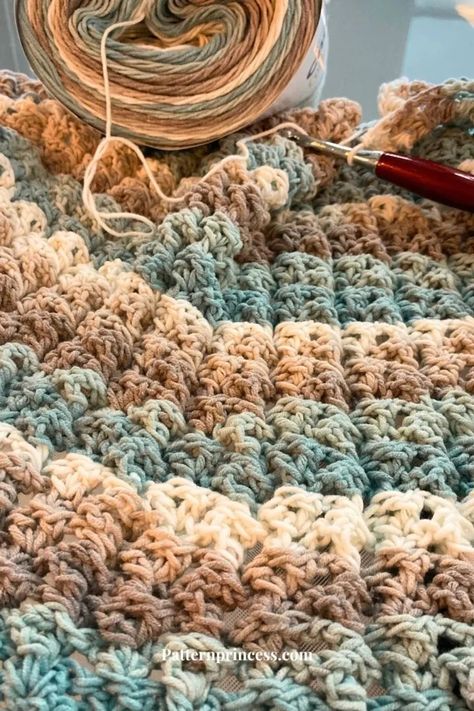 Couch Throw Crochet Pattern, Chunky Cable Crochet Blanket, Fast Crochet Afghan Patterns Free, Burnet Blanket Yarn Patterns, Crochet Easy Throw Blanket, Multi Texture Crochet Blanket, Crochet Boho Afghan, Chunky Crochet Blanket Stitches, Quick Crochet Throw Blanket