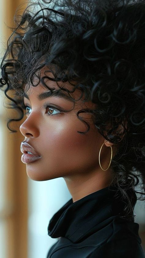 Divine Beauty, Dark Skin Beauty, Women Faces, Dark Skin Women, Afro Art, American Woman, African Beauty, Dark Beauty, 인물 사진