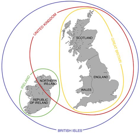 England vs Great Britain vs United Kingdom Explained ... British Isles Map, Global Map, Amazing Maps, Northern England, Kingdom Of Great Britain, Modern History, The More You Know, British Isles, Wales England