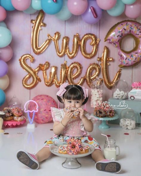 Two Sweet Theme, Second Birthday Photos, Two Sweet Birthday, 2nd Birthday Photos, 2nd Birthday Party Themes, Two Sweet, Sweet Birthday, Girl 2nd Birthday, Bday Girl