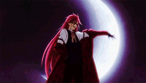 (gif) Grell Sutcliff Black Butler Grell, Grell Sutcliff, Moon Sailor, Black Butler 3, Sailor Scout, Sebastian Michaelis, Yumeko Jabami, Black Butler Anime, Black Butler Kuroshitsuji