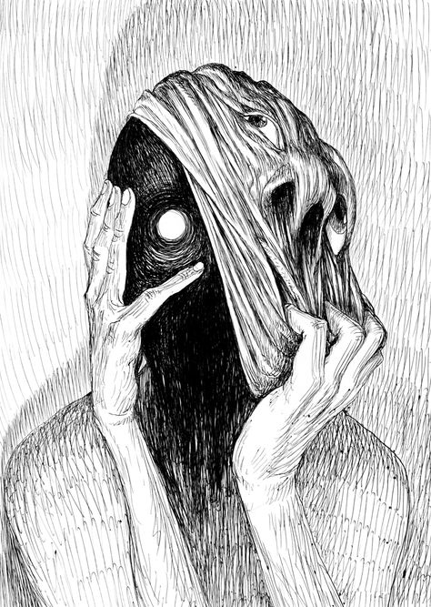 JaeHoon Choi on Behance Arte Occulta, Creepy Drawings, Arte Obscura, Arte Sketchbook, Scary Art, Creepy Art, Nature Tattoos, Arte Horror, Doodle Patterns