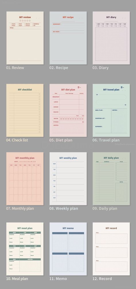 Rutinitas Harian, Free Daily Planner, Study Planner Printable, Planner Writing, Budget Planner Printable, Grid Notebook, Secret Diary, Bullet Journal Mood, Planner Printables Free