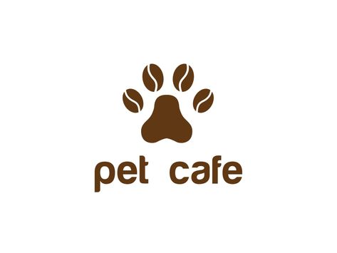 Typography Shape, Cup Typography, Nature Template, Food Symbol, Fun Restaurant, Company Badge, Logo Cafe, Pet Store Ideas, Pet Cafe