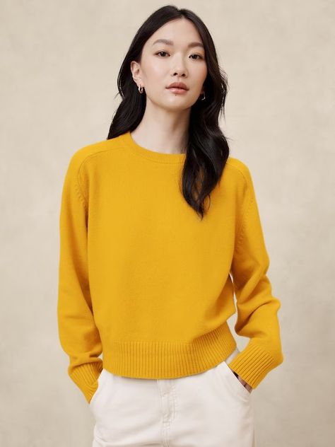 New Women's Clothes | Banana Republic Factory Workwear Chic, Spring Chicken, Arm Cuffs, Fall Winter Wardrobe, Arm Cuff, Banana Republic Factory, Winter Wardrobe, Crew Neck Sweater, Neck Sweater