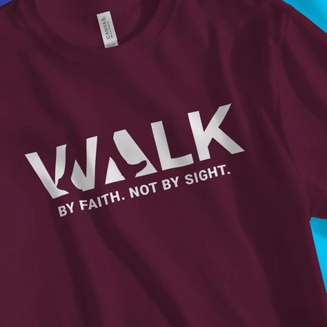 Jesus The Way The Truth The Life, Christian Shirts Designs For Women, T Shirt Design Minimalist, Minimalist Shirt Design Graphic Tees, Walk By Faith Not By Sight, Christian T Shirts Designs, Verse Graphic Design, Mens T Shirts Style, Jesus Graphic Design