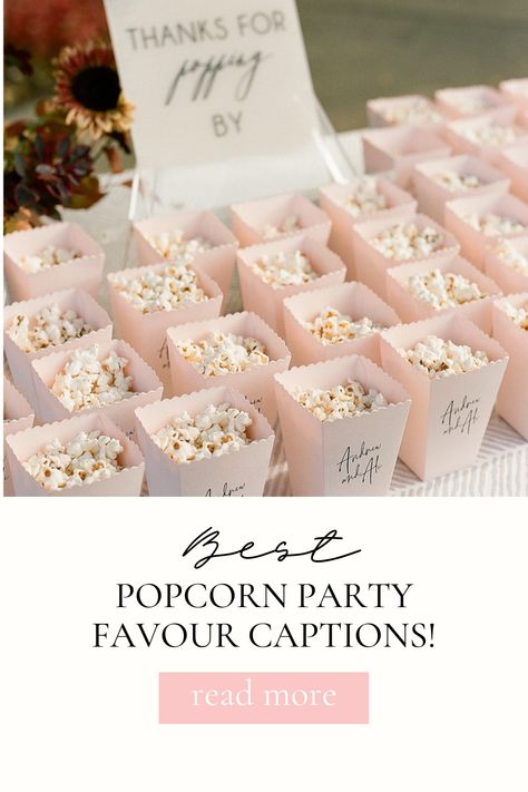 Looking to add a memorable quote to your popcorn bar or party favours? Read our list of favourite captions. Popcorn Party Favors, Best Popcorn, Popcorn Party, Popcorn Bar, Butter Popcorn, Party Pops, Bouncy Castle, Memorable Quotes, Party Favours