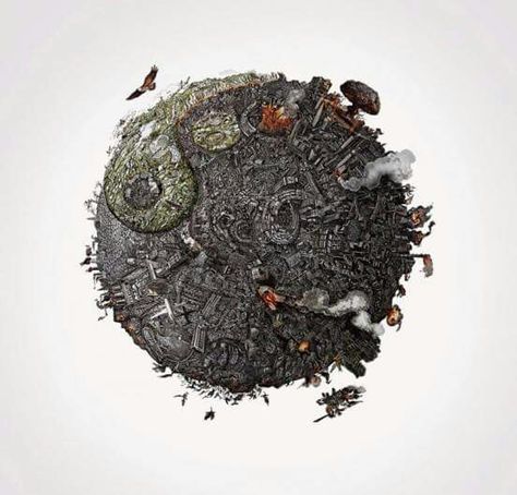 Destroyed Earth, 3d Pencil Drawings, The Ugly Truth, Create Awareness, Detailed Drawings, Land Art, Advertising Campaign, Yin Yang, Bored Panda