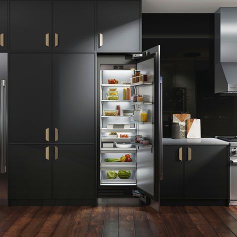 Meet the integrated column refrigerator with the most capacity in its class, and the advanced engineering to keep your food precisely preserved. Built In Refrigerator Cabinet, Hidden Fridge, Signature Kitchen Suite, Integrated Refrigerator, Column Refrigerator, Kitchen Suite, Refrigerator Cabinet, Custom Kitchens Design, Modern Kitchen Cabinet Design