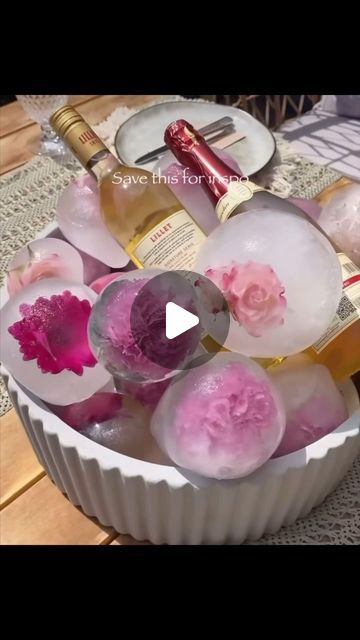 Jen Watson | Cleaning, Organizing, Home Tips & more. on Instagram: "Create beautiful decorative ice balls by putting a flower inside a balloon with water, then freezing it.🧊🌸
.
.
.
.
.
.
.
.
.
.
.
.
.
.
.
#party #partytips #partyideas #partydecorations #partydecor #tipsandtricks #didyouknow #partytime #lifehacks #homedecor #ice #decor #interior #tips #flowers #flowergram #décor #decorideas" Ice Balls With Flowers Inside, Ice With Flowers Inside, Balloon Ice Balls, Flower Ice Balls, Ice Decorations, Ice Decor, Interior Tips, Flower Ice, Ice Ball