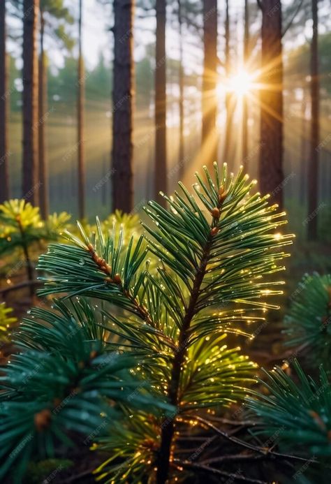 Premium Photo | Pine woods forest during morning vibes sunrise Pine Forest Aesthetic, Forest Poses, Forest Aesthetic, Woods Forest, Morning Vibes, Night Night, Pine Forest, In The Forest, Premium Photo