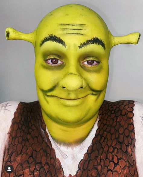 Shrek Nose and Ears Prosthetics Liquid Latex Character - Etsy Movie Character Makeup, Shrek Cosplay, Shrek Makeup, Shrek Character, Shrek Costume, Monster Makeup, Prosthetic Makeup, Liquid Latex, Nose Makeup