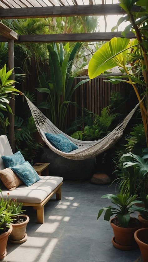 Transform your small tropical garden into a lush paradise with these stunning design ideas Discover landscaping inspirations for your backyard patio side yards front yard and even beds Explore Australian and New Zealand plant options and get creative with UK landscaping ideas Small Australian Backyard Ideas, Bali Garden Design Landscapes, New Zealand Garden Ideas, Small Tropical Garden Ideas, New Zealand Plants, Backyard Cafe, Tropical Room, Tropical Garden Ideas, Small Tropical Gardens